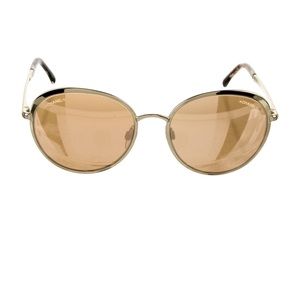 Chanel Interlocking CC Logo round Sunglasses